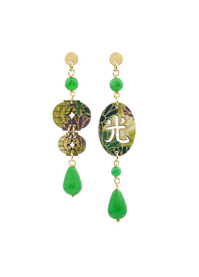 Orecchini Lanterna Mini Verde - Lebole Maison